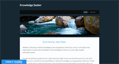 Desktop Screenshot of knowledgeseeker.org